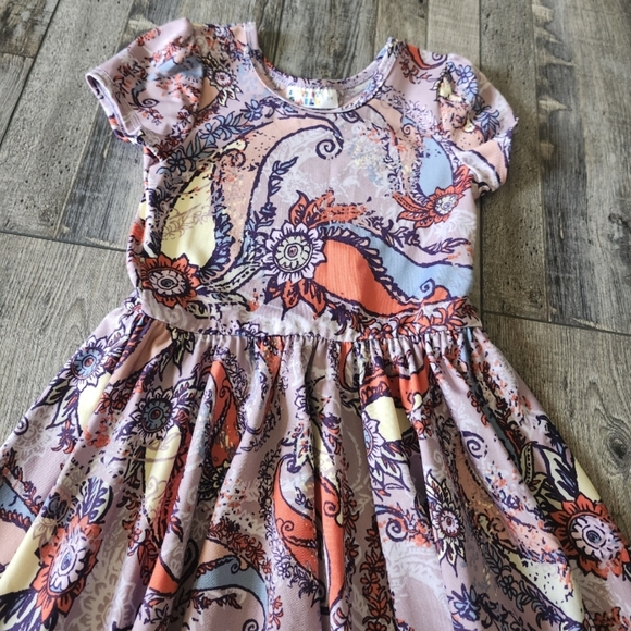Dot Dot Smile Twirl Dress | Paisley Floral Print | Size 3/4 - Picture 2 of 8